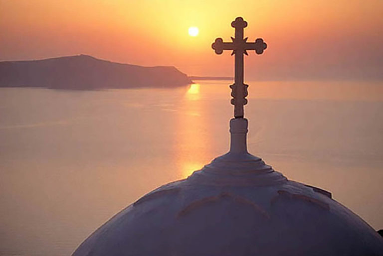 34GS-049 Santorini Sunset with cross-2-